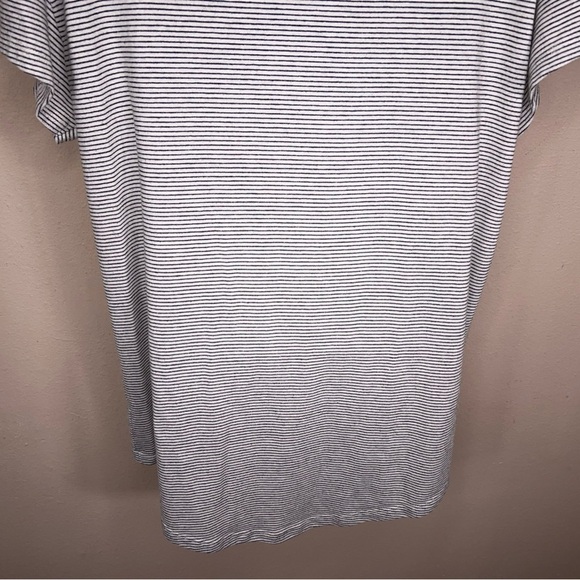 XL Alternative Apparel Black White Stripes Casual Preppy Stretch - Picture 9 of 10